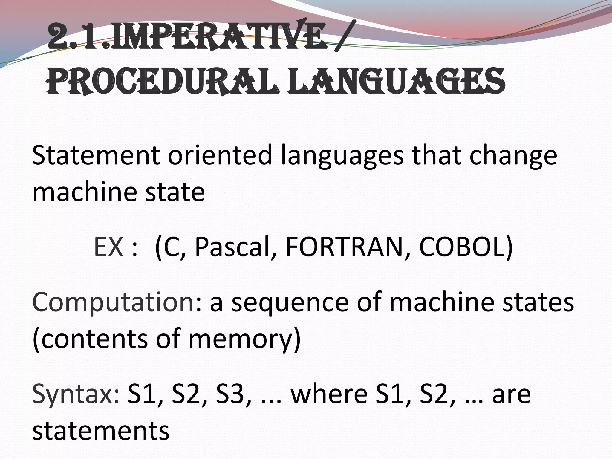 Programming language design and implemenation | PPT
