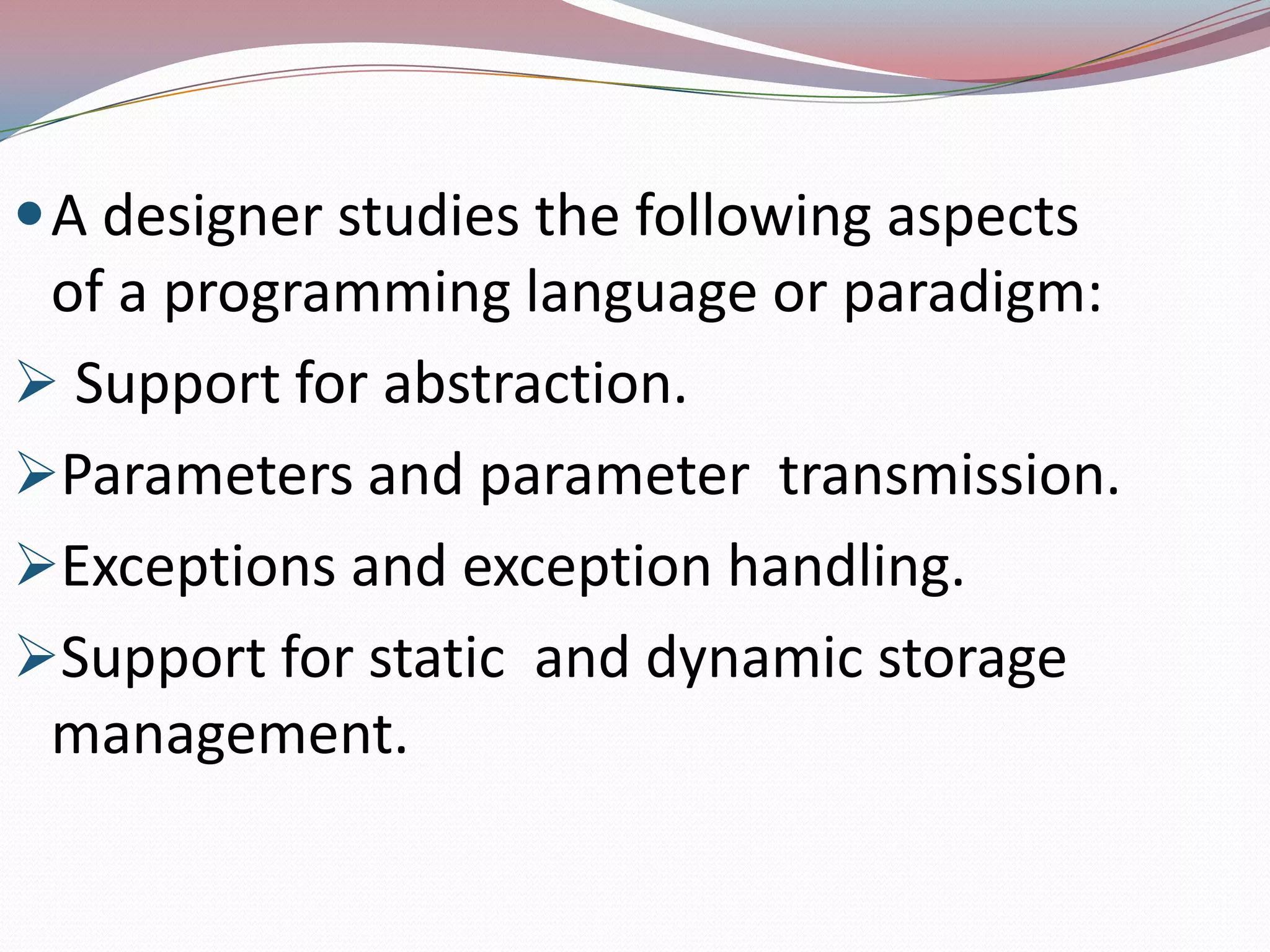Programming language design and implemenation | PPT
