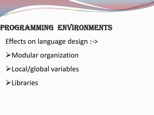 Programming language design and implemenation | PPT