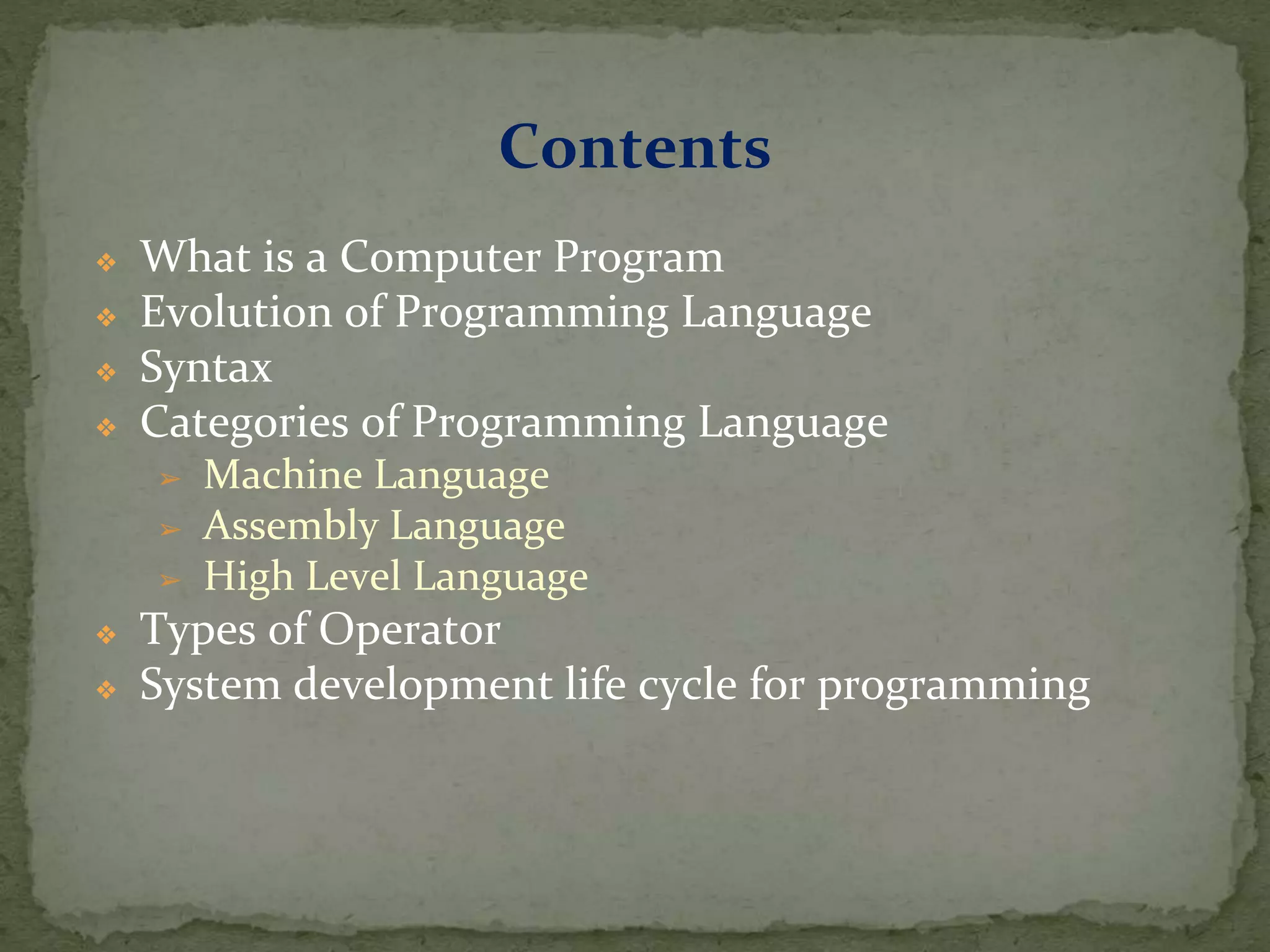 Programming language and process | PPT