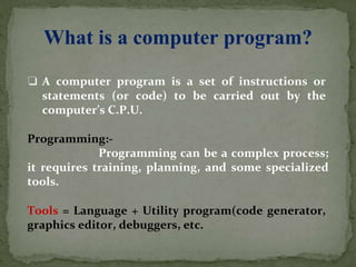 Programming language and process | PPT