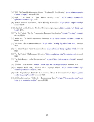 Comparing 20 Programming Languages by Domain | PDF