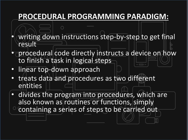 Programming language paradigms | PPTX | Programming Languages | Computing