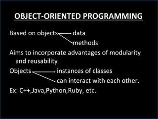 Programming language paradigms | PPTX