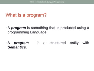 Introduction to Programming Languages | PPTX | Programming Languages ...