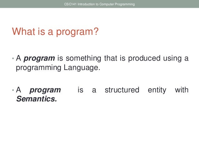 Introduction to Programming Languages