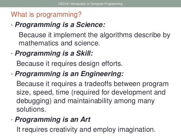 introduction to programming languages what is programming
