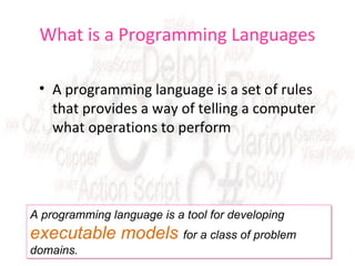 Programming languages | PPT
