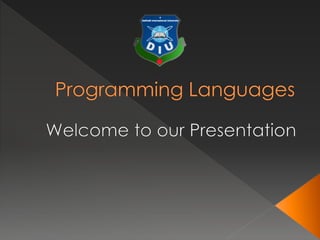 Programming languages | PPT