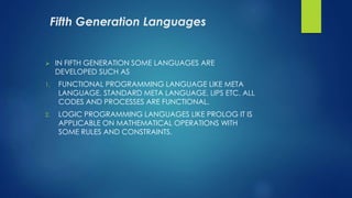 Programming languages | PPTX