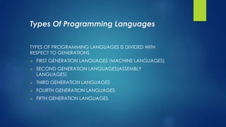 Programming languages | PPT