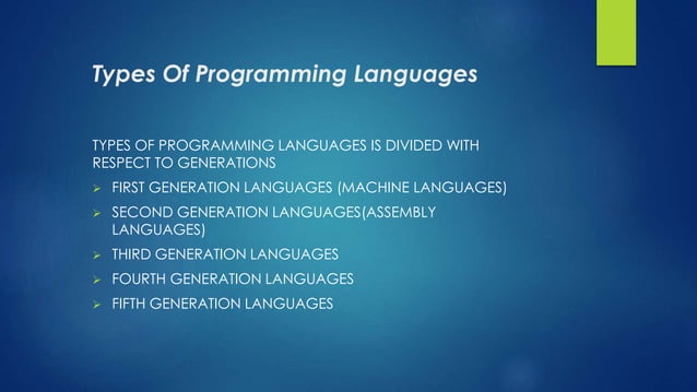 Programming languages