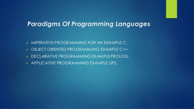 Programming languages