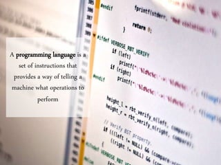 Programming languages | PPT