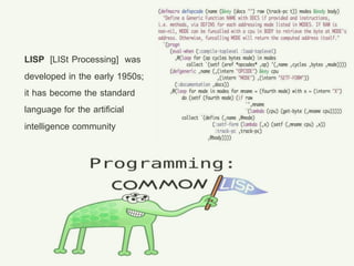 Programming languages | PPT