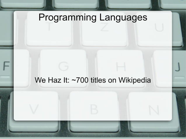 Programming languages | PPT