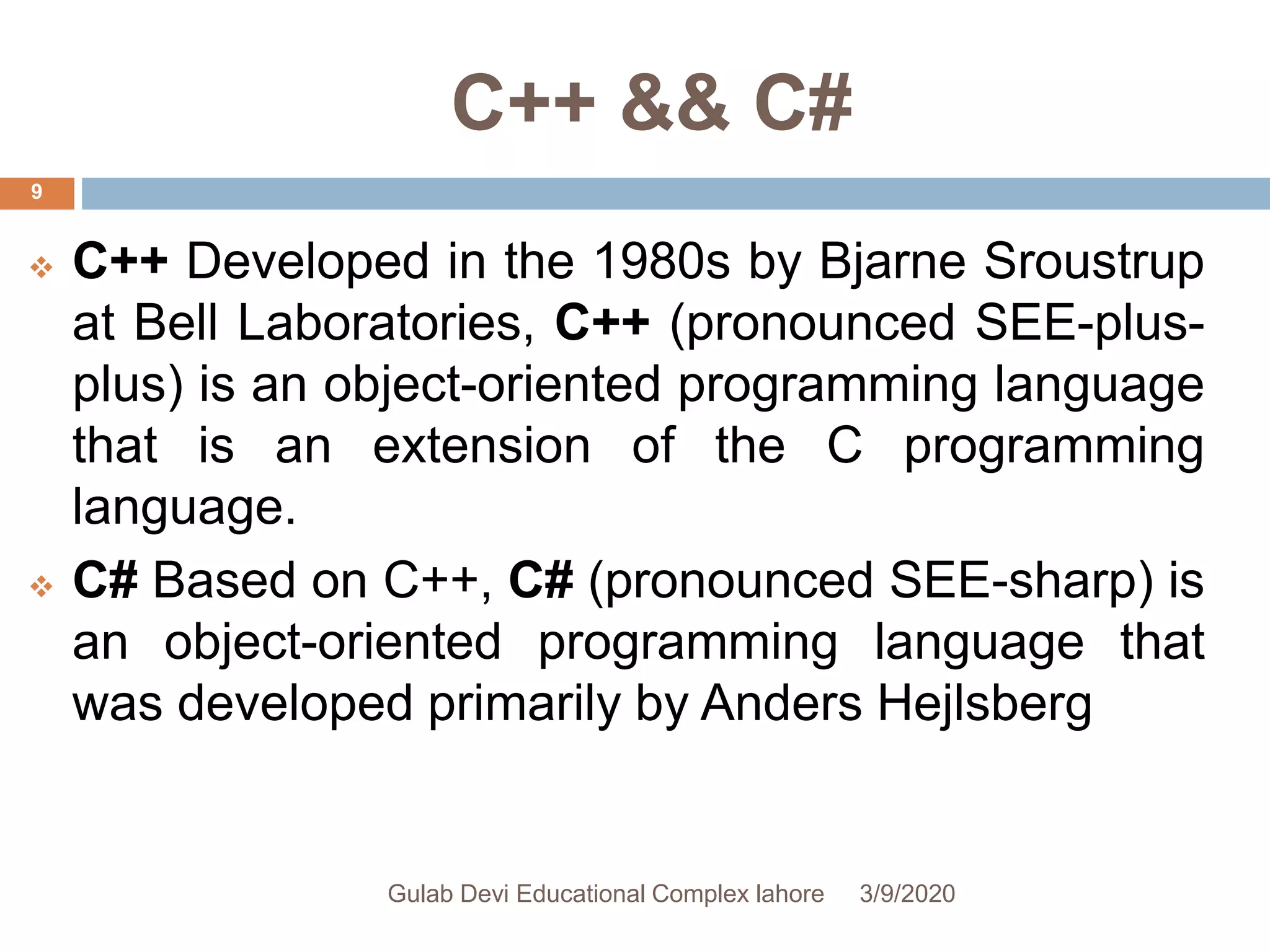 Programming languages | PPT