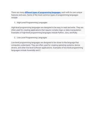 Programming Languages.docx