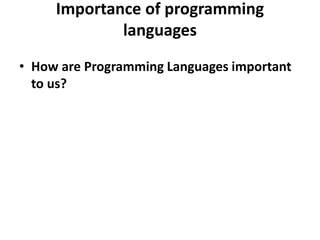 Programming 123 Languages programming.ppt