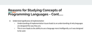 Programming languages and concepts by vivek parihar | PDF