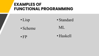 Programming languages and paradigms | PPTX