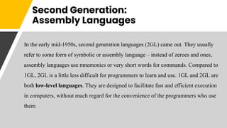 Programming languages and paradigms | PPTX