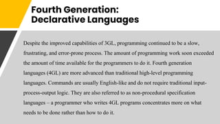 Programming languages and paradigms | PPTX