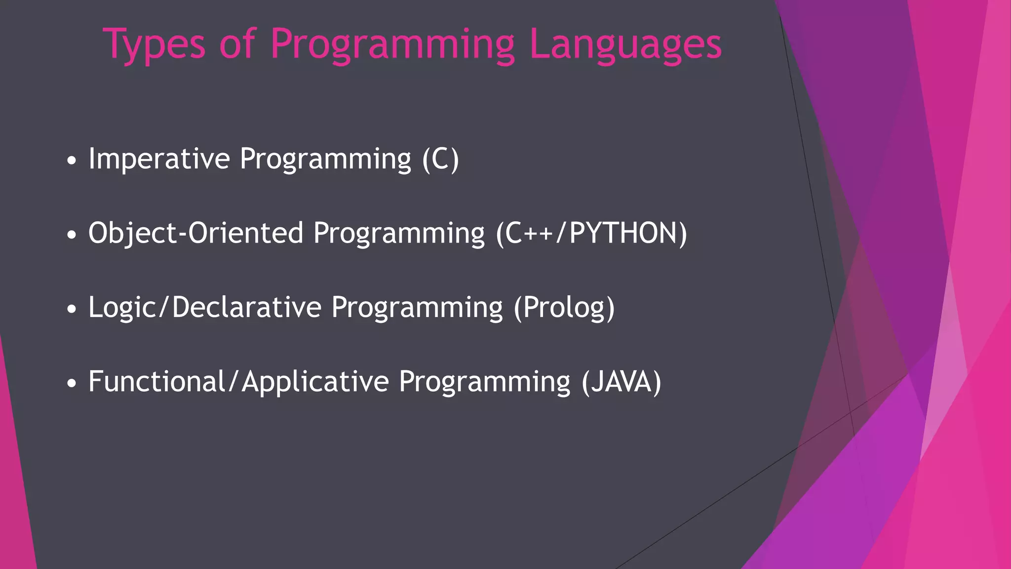 Programming languages | PPT