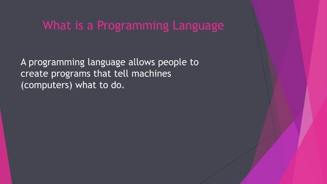 Programming languages | PPT