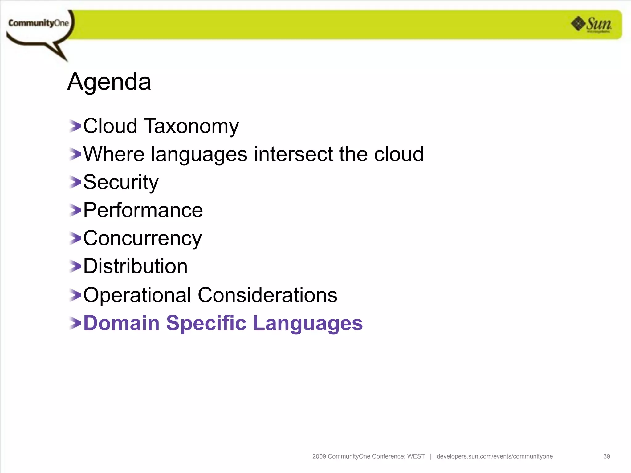 Programming Languages For The Cloud