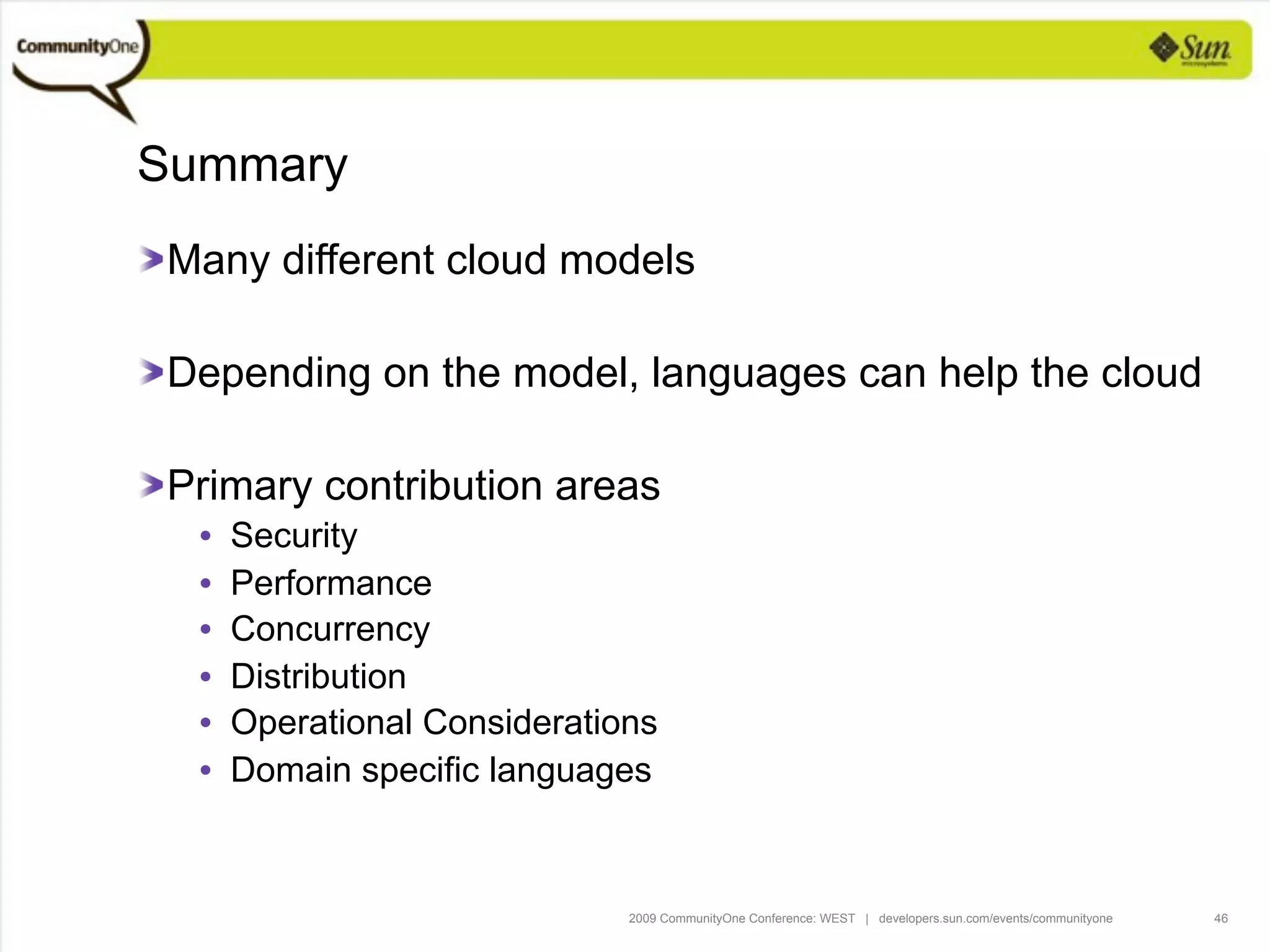 Programming Languages For The Cloud