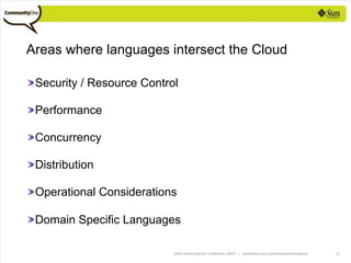 Programming Languages For The Cloud