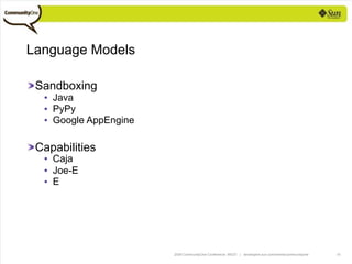 Programming Languages For The Cloud