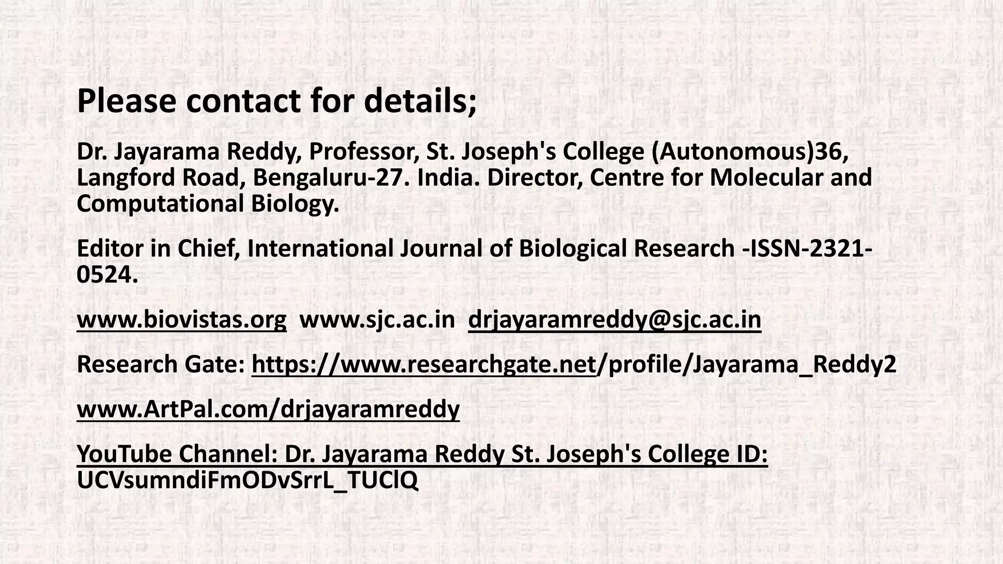 Programming languages in bioinformatics by dr. jayarama reddy | PDF