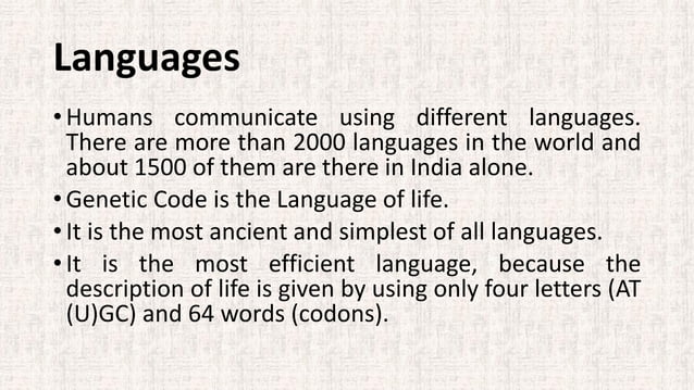 Programming languages in bioinformatics by dr. jayarama reddy | PDF