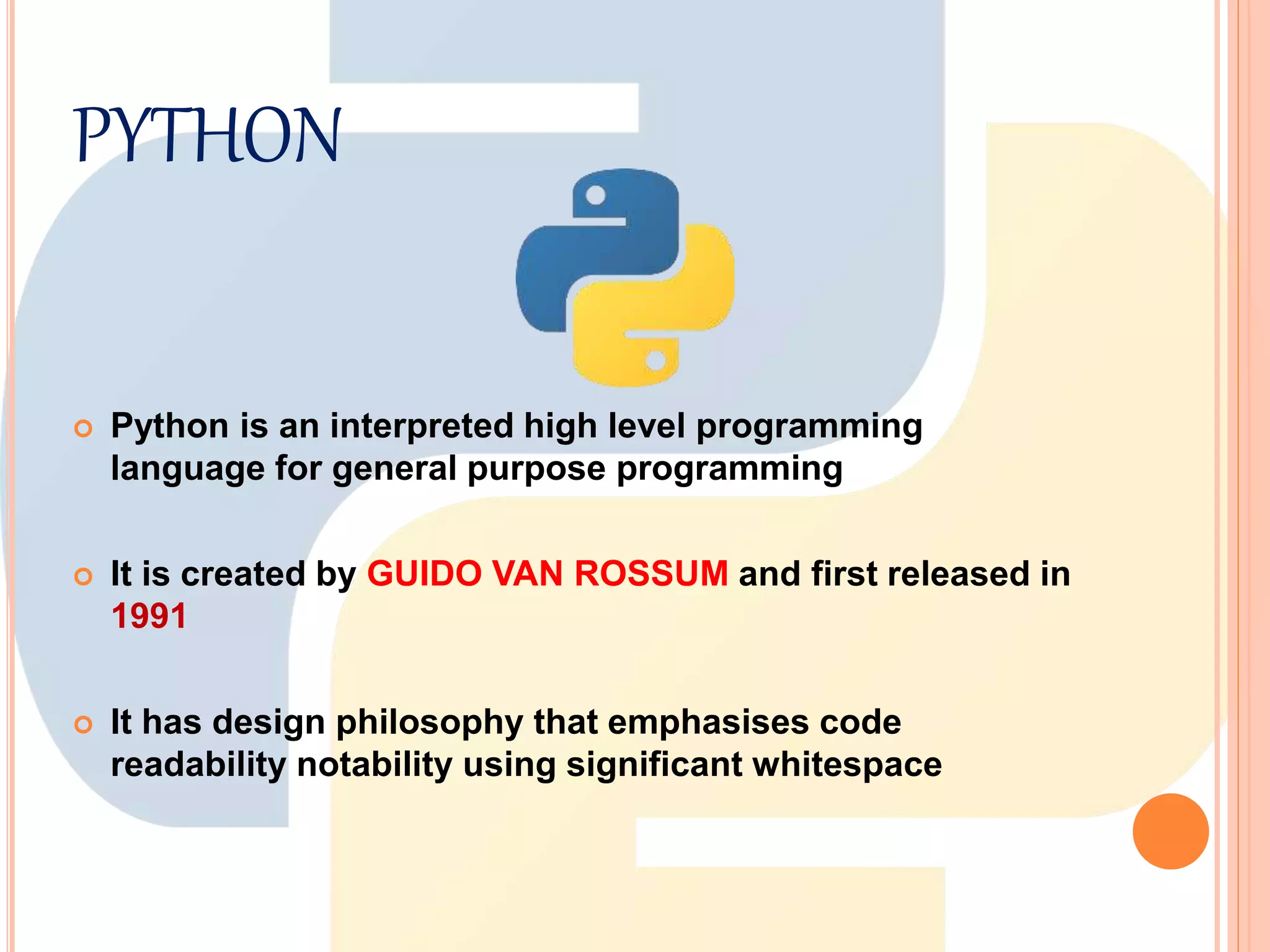 Programming languages java, python, sql and compare between c and ...