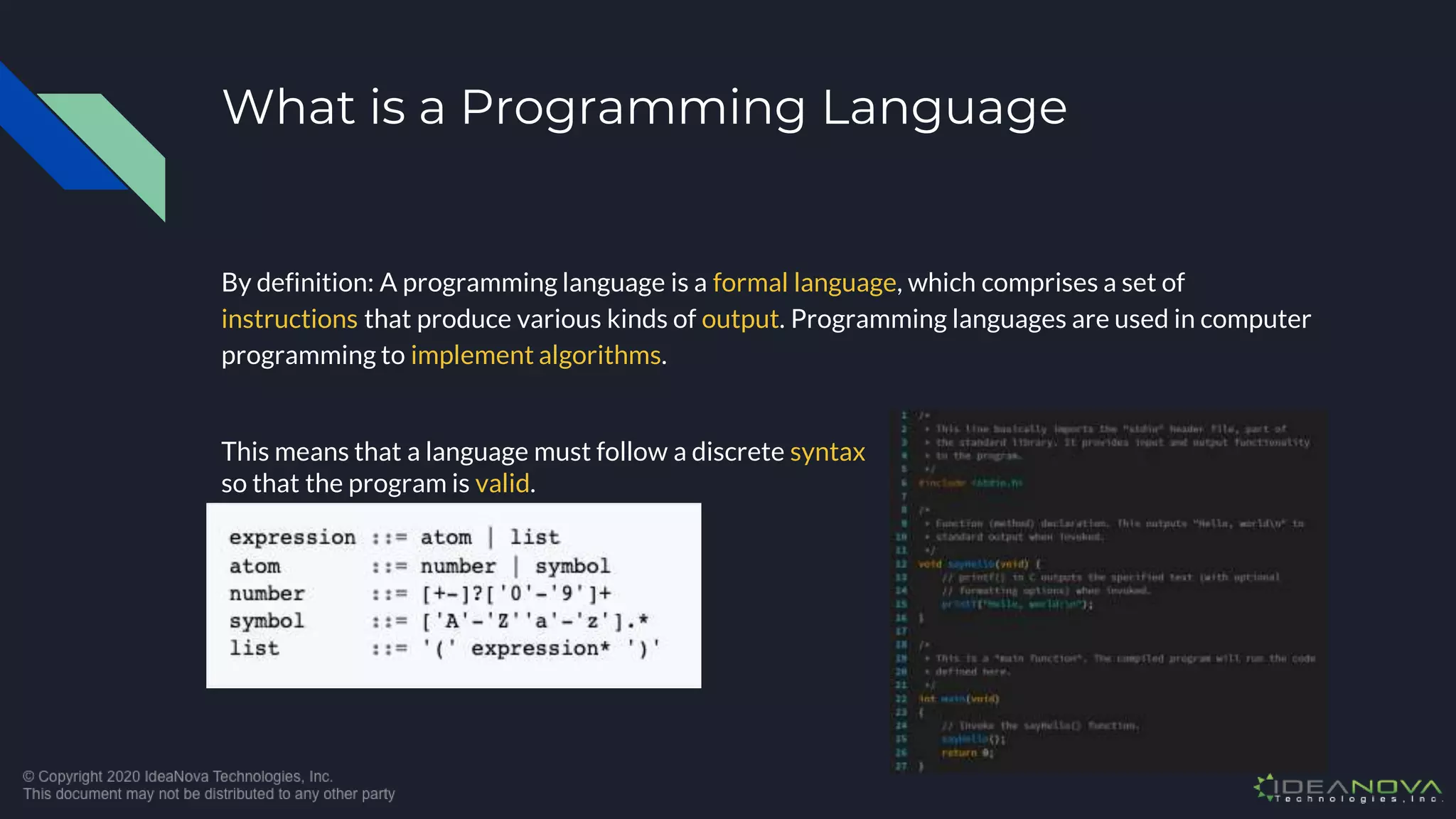 Programming Languages of Importance in Modern Academics & Industries | PPT