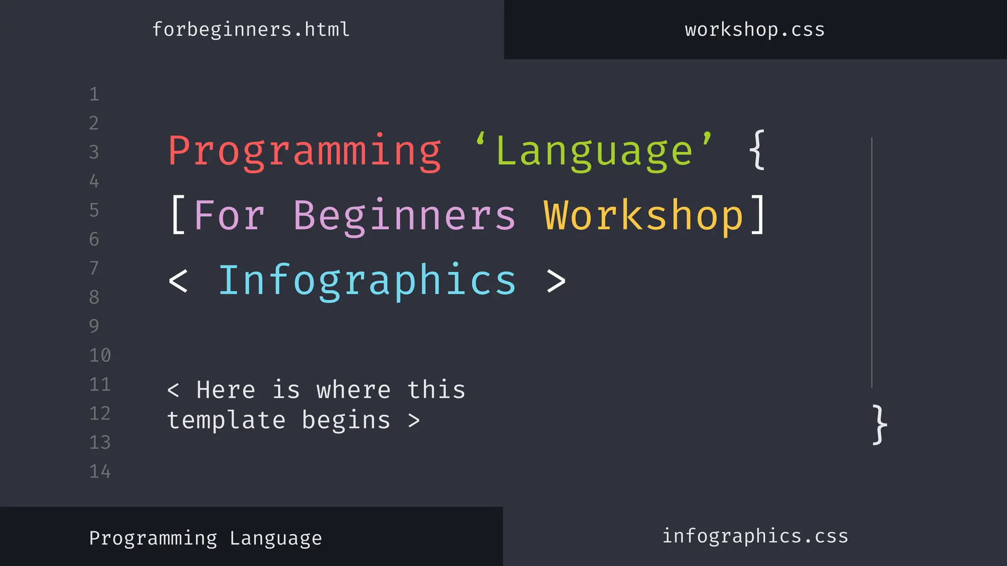 #Programming Language Workshop for Beginners Infographics by Slidesgo.pptx