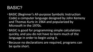 Programming lesson1 | PPTX