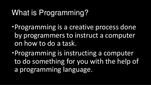 Programming lesson1