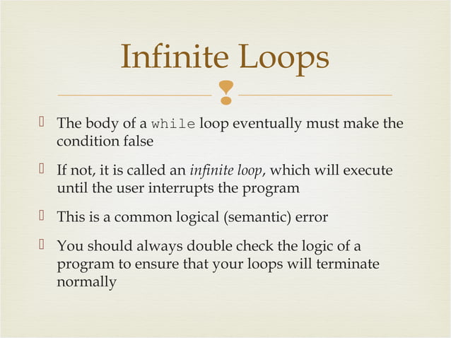 Programming loop | PPT