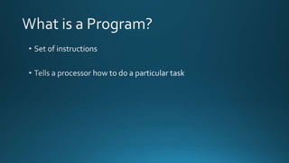 Program Features Bsa BSA Programming Merit Badge STEM | PPTX