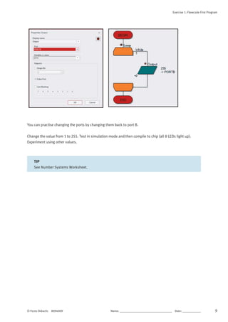 Programming microcontroller in flowcode 8 | PDF
