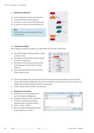 Programming microcontroller in flowcode 8 | PDF