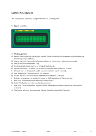 exercise - inserting code into flowcode - flowcode... Programming microcontroller in flowcode 8 | PDF