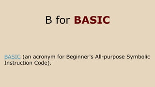 Programming names | PPT