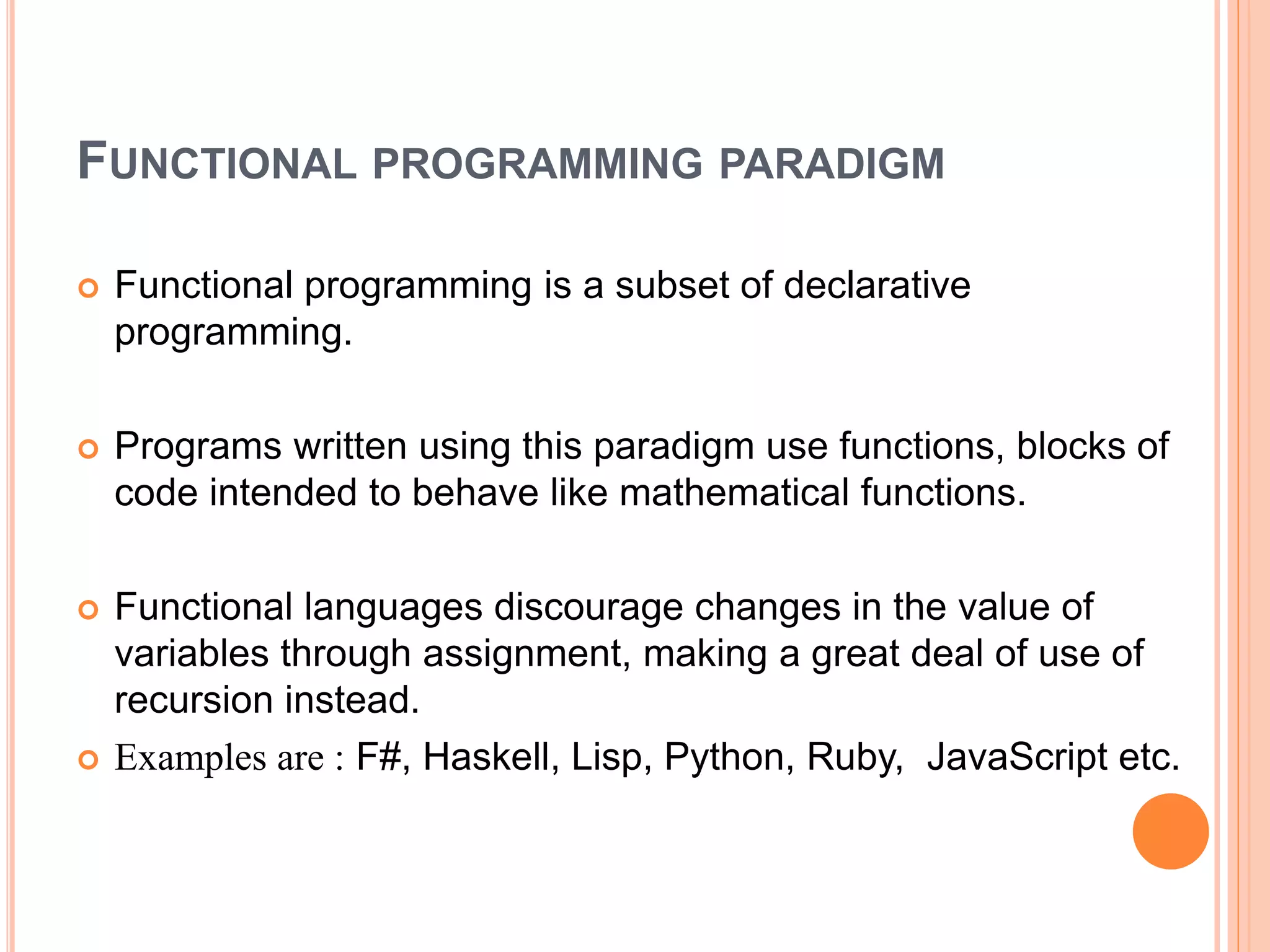 Programming paradigm | PPTX