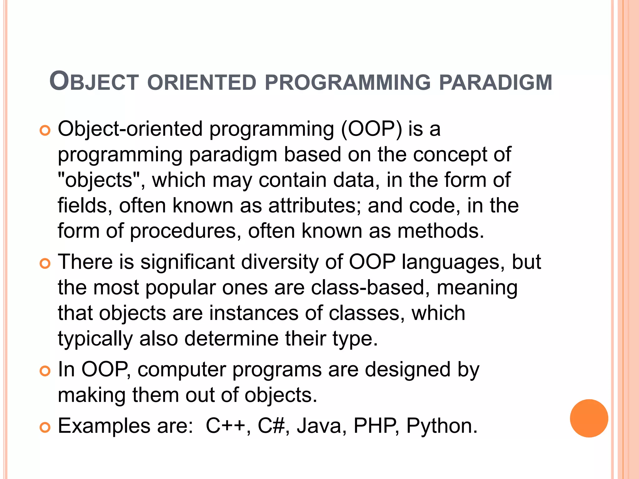 Programming paradigm | PPTX