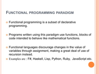 Programming paradigm | PPTX