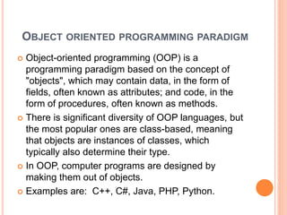 Programming paradigm | PPT